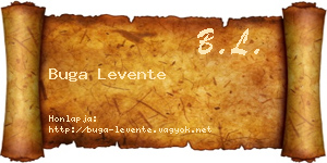 Buga Levente névjegykártya